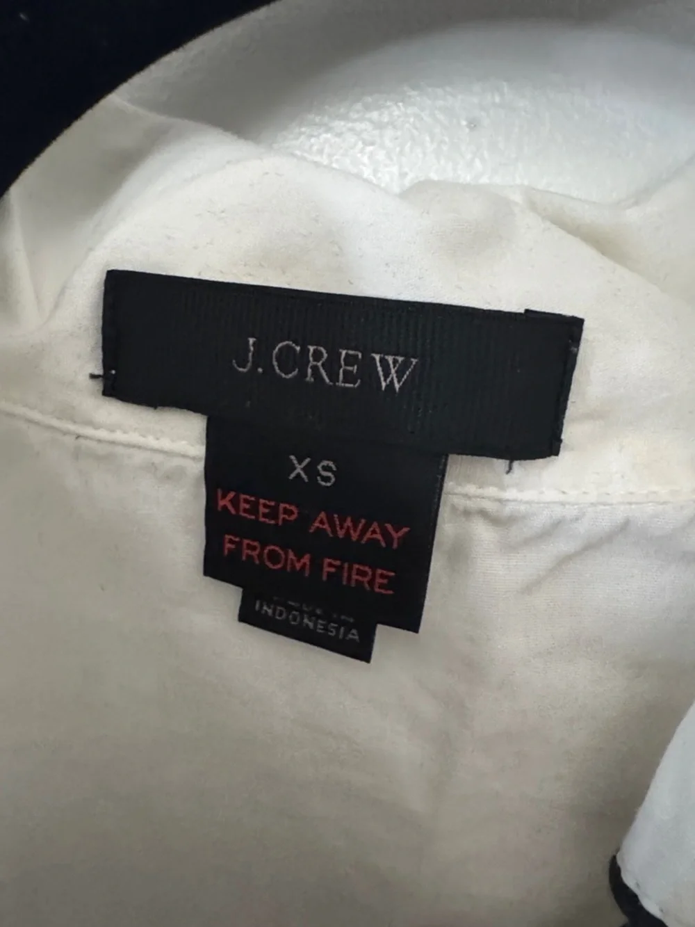J. Crew White Vintage pajama Set Navy Piping
